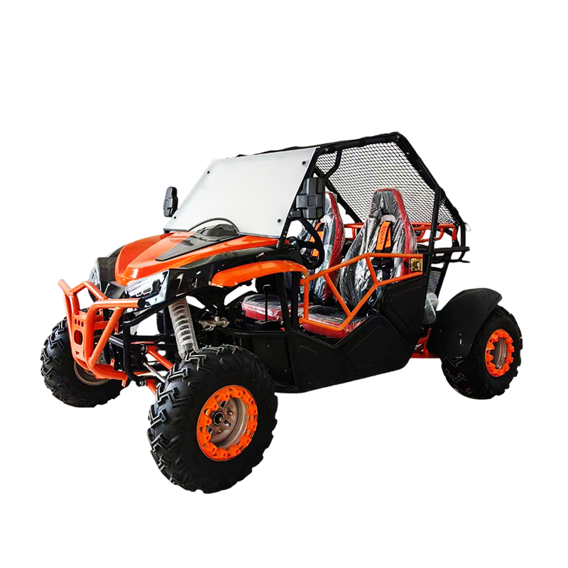 Two-Seater Side-By-Side UTV With Wind Deflector And Roof