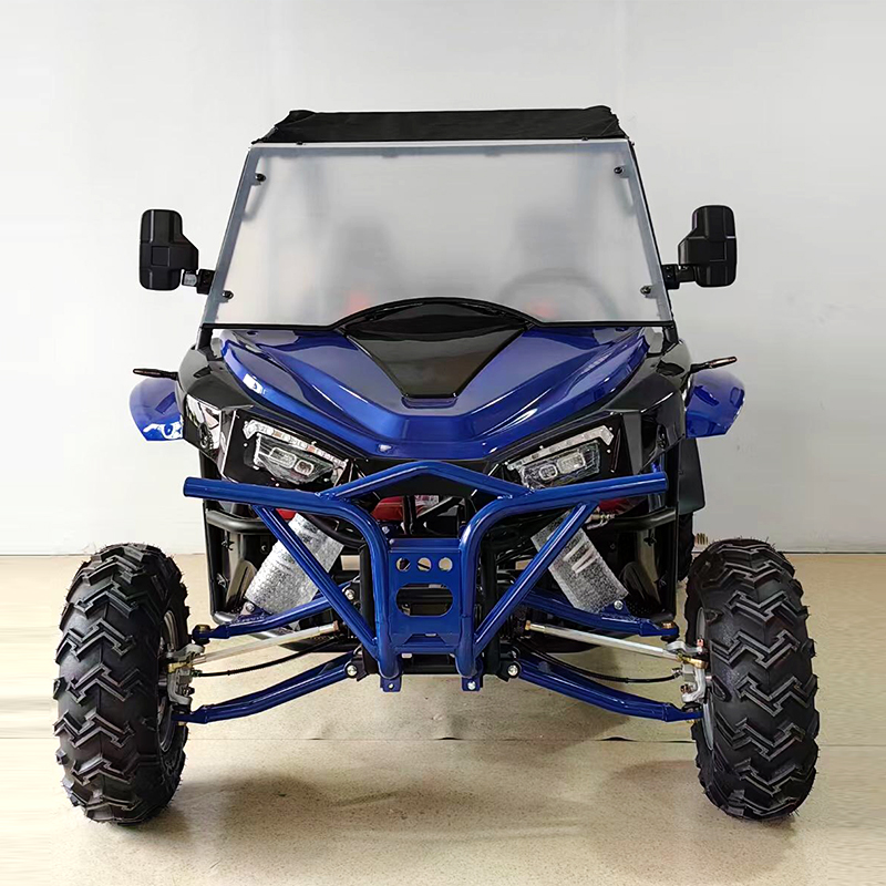 Two-Seater Side-By-Side UTV With Wind Deflector And Roof