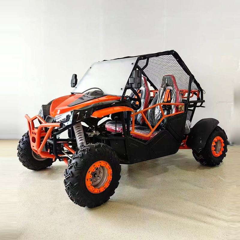 Two-Seater Side-By-Side UTV With Wind Deflector And Roof