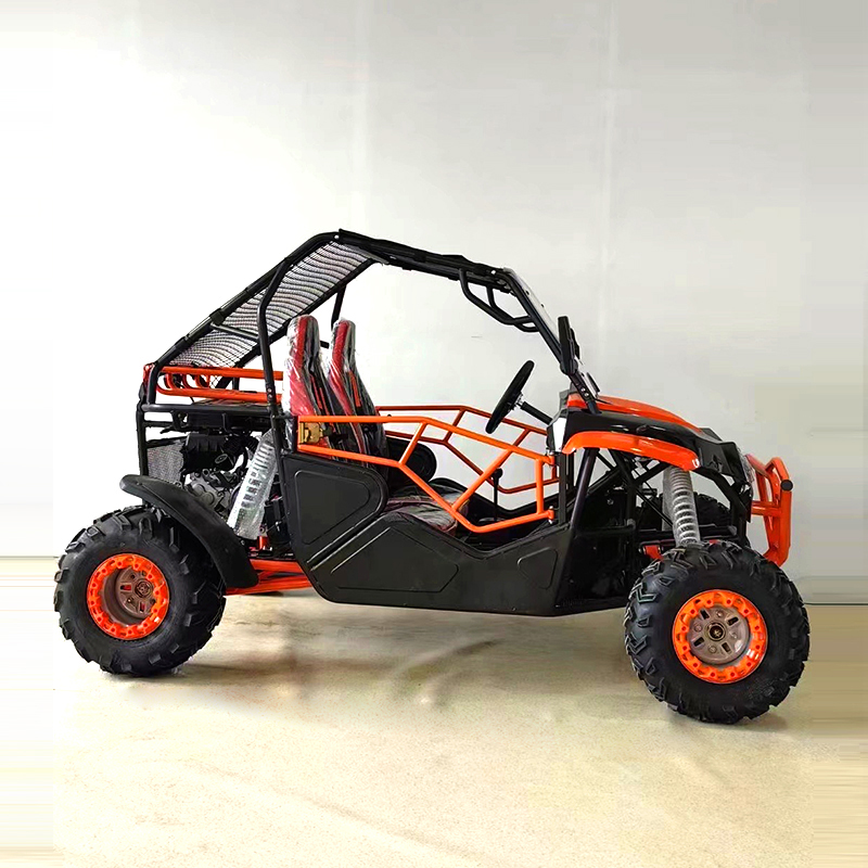 Two-Seater Side-By-Side UTV With Wind Deflector And Roof