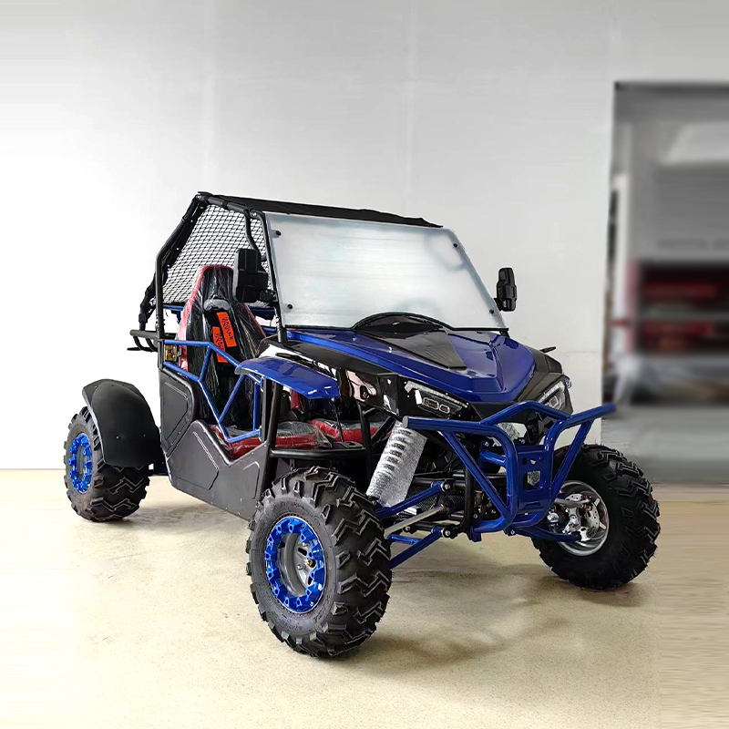 Two-Seater Side-By-Side UTV With Wind Deflector And Roof
