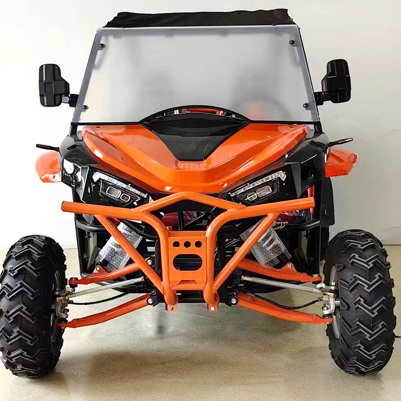 Two-Seater Side-By-Side UTV With Wind Deflector And Roof