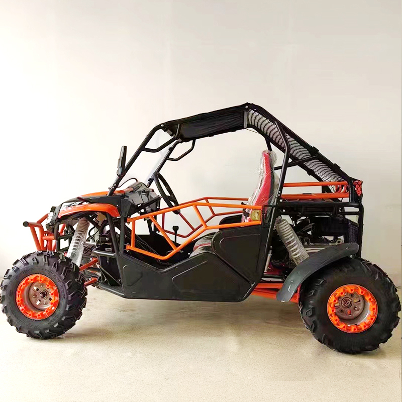 Two-Seater Side-By-Side UTV With Wind Deflector And Roof