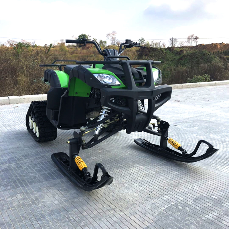 Motorcycles Four-Wheel Tracked Snowmobile With Skis