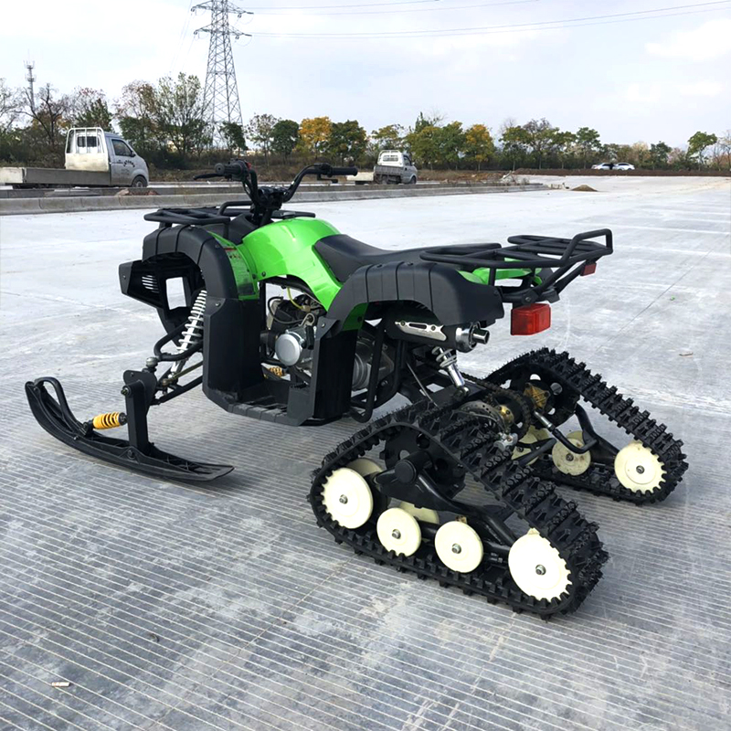 Motorcycles Four-Wheel Tracked Snowmobile With Skis