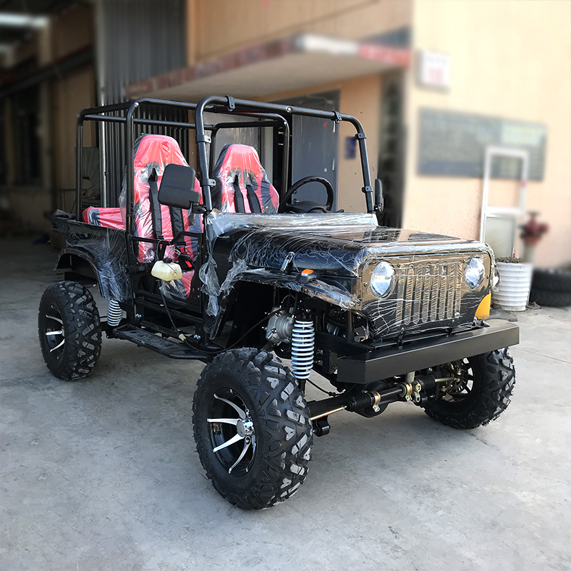 Recreational All Terrain Jeep UTV With Rearview Mirror