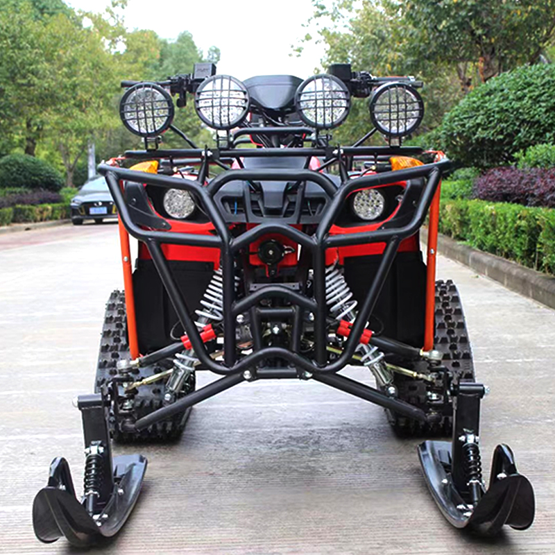 Shock-Absorbing Crawler Four-Wheel With Lights Snowmobile