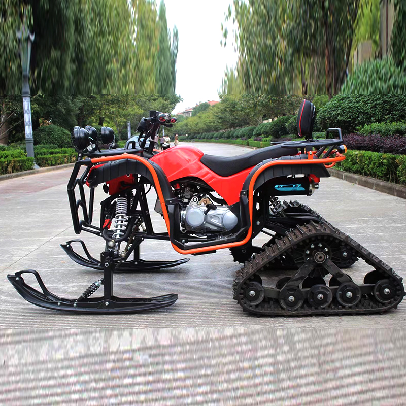 Shock-Absorbing Crawler Four-Wheel With Lights Snowmobile