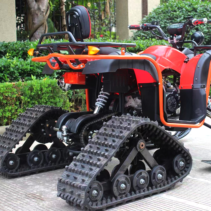 Shock-Absorbing Crawler Four-Wheel With Lights Snowmobile