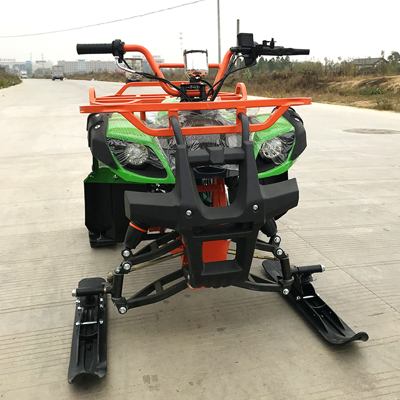 Snowcat Quad Bike Sturdy Snowmobile With Protective Frame