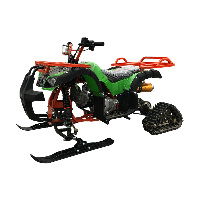 Snowcat Quad Bike Sturdy Snowmobile With Protective Frame