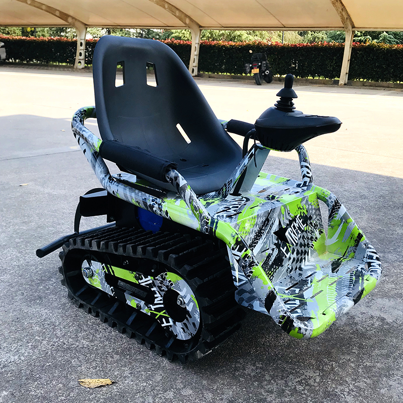 Tracked Electric Children's Mini Tank-Shaped Snowmobile