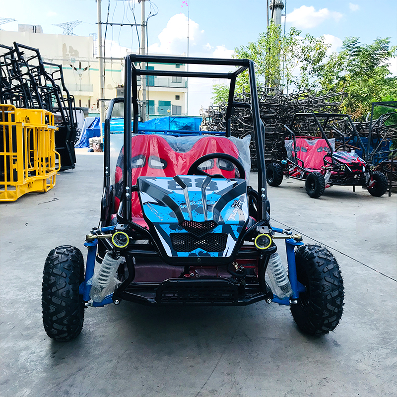Two-Seater Parent-Child Go-Kart With Roof