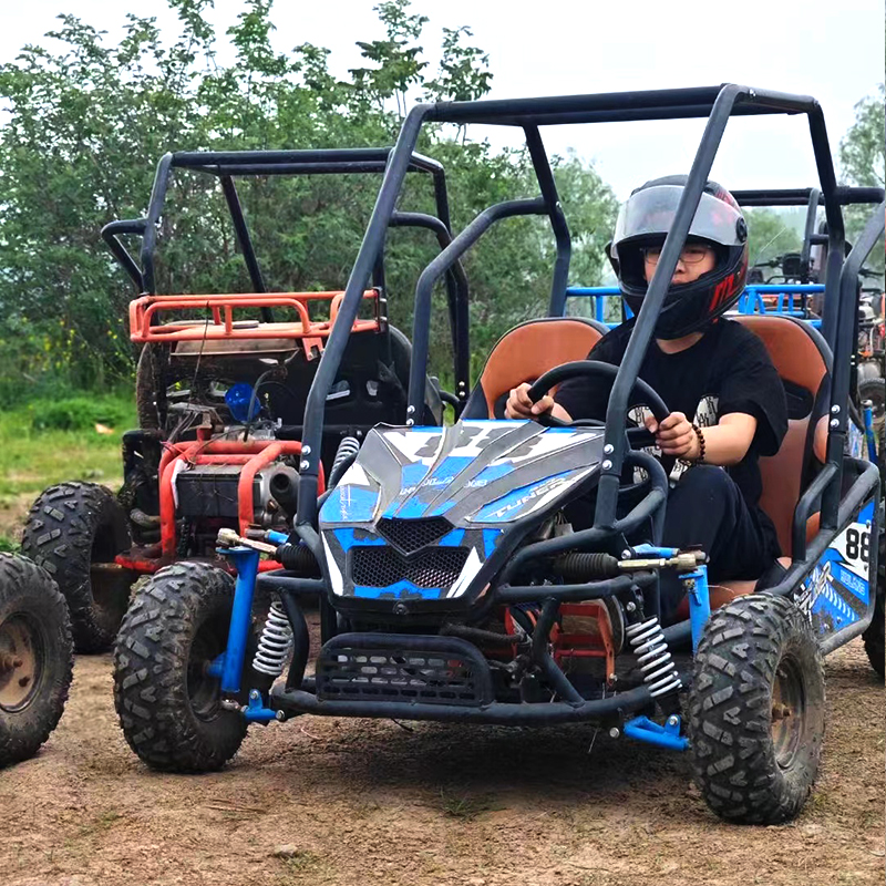 Two-Seater Parent-Child Go-Kart With Roof