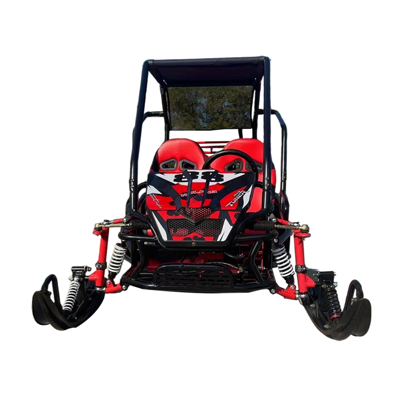 Two-Seater Tracked Snow Style Snowmobile With Roof